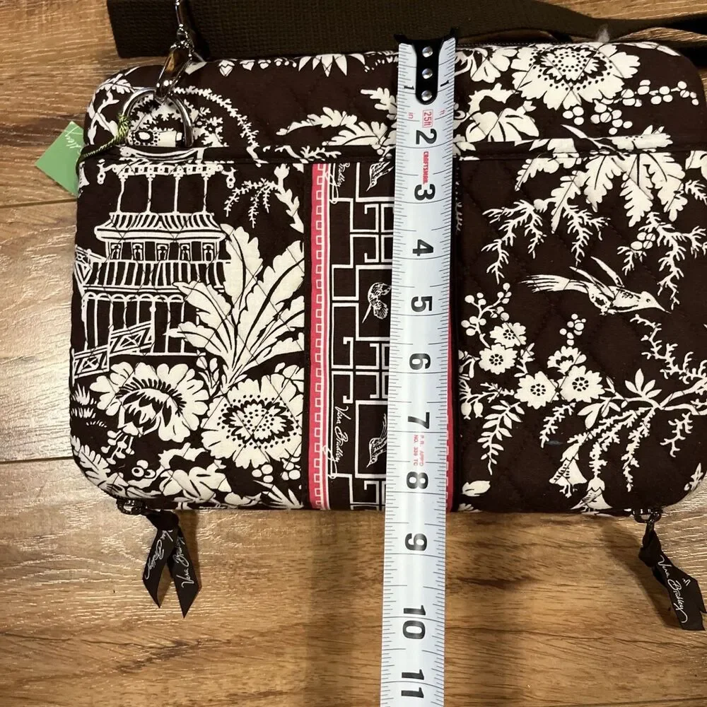 VERA BRADLEY Mini Laptop Hard Case with Shoulder Strap - Imperial Toile NWT NEW